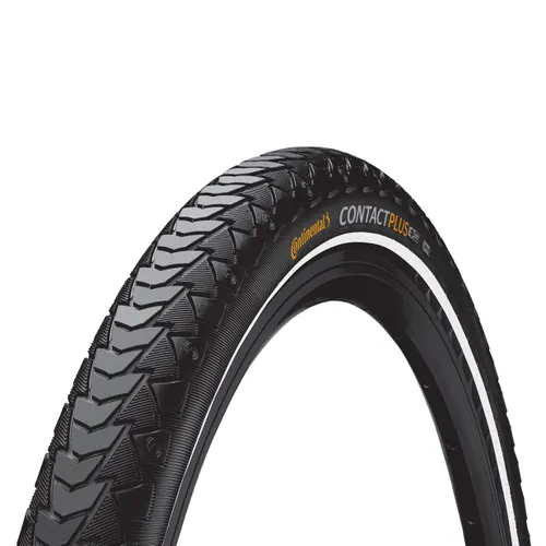 Opona rowerowa Continental Contact Plus 28 x 1.60 czarna/reflex