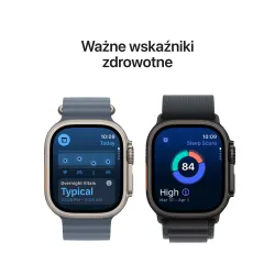 Apple Watch Ultra 3 GPS + Cellular koperta z tytanu Czarna 49mm Opaska Alpine Czarna Rozmiar L