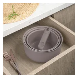 Zestaw patelni i garnków BERLINGER HAUS Taupe Nordic BH-8422 (13 elementów)