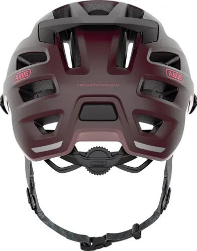 Kask rowerowy ABUS Moventor 2.0 Wildberry Czerwony MTB (rozmiar L)