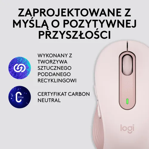 Myszka Logitech Signature M650 M - różowy