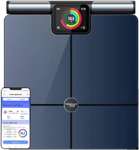 Waga łazienkowa WEBBER Siena PS636C Czarny