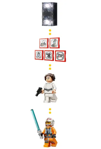 LEGO 75423 Star Wars SMART Play X-Wing Czerwona Piątka Luke