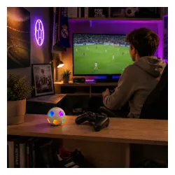Głośnik Bluetooth Musicmate MM-SB40-W FootballWave LED 5W Biały