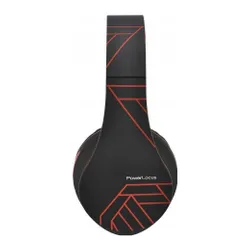 Słuchawki PowerLocus P2 bezprzewodowe Bluetooth/microSD/radio FM czarno-czerwone