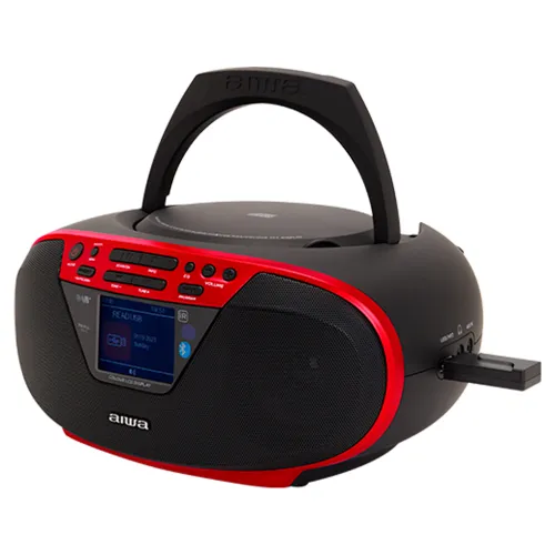 Radioodtwarzacz Aiwa Boombox BBTU-500DAB/RD Bluetooth DAB+ Czerwony