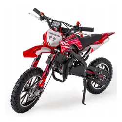 Motor cross spalinowy dla dzieci 49CC swiatła e-start 35km/h motocykl mini