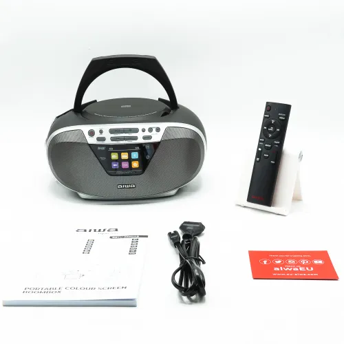 Radioodtwarzacz Aiwa Boombox BBTU-500DAB/SL Bluetooth DAB+ Srebrny