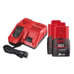 Milwaukee M12 Şarj Cihazı ile 3AH Pil