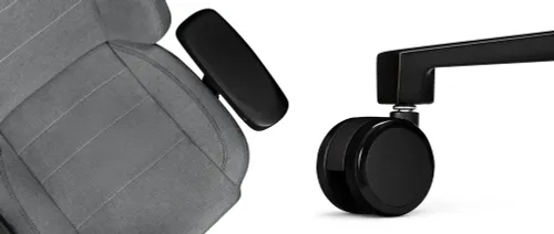 Fotel YUMISU 2054 Magnetic Jasnoszaro-czarny