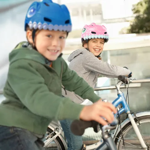Kask rowerowy WOZINSKY Dinozaur HT-62R Różowy dla Dzieci (rozmiar S)