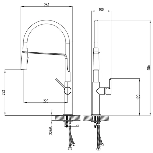 Bateria ŚMIGIELSKI Galman Czarny mat
