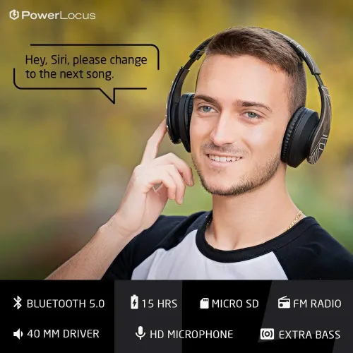 Słuchawki bezprzewodowe PowerLocus P2 Nauszne Bluetooth 5.3 Moro