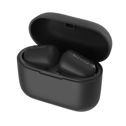 Słuchawki bezprzewodowe Savio TWS-09 Dokanałowe Bluetooth 5.1 Czarny