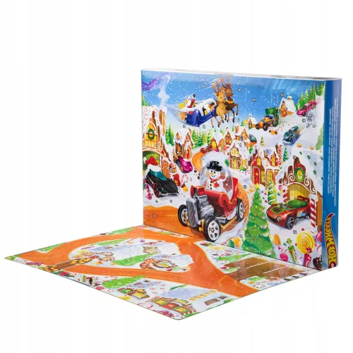 HOT WHEELS KALENDARZ ADWENTOWY 2025 24 niespodzianki, 10 autek JCB47