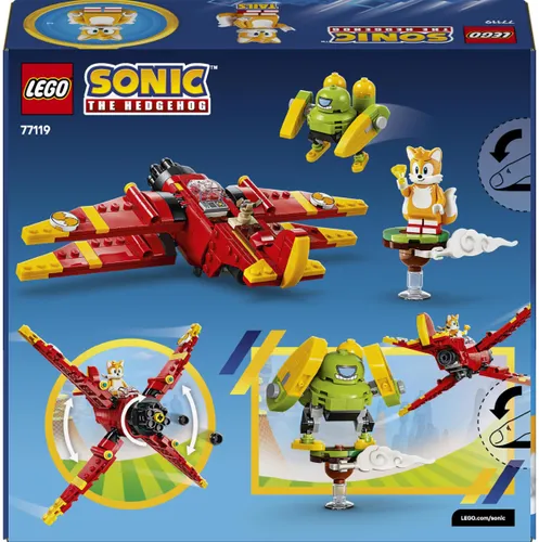 LEGO 77119 SONIC: Tails и Tornado-1, набор блоков 8+