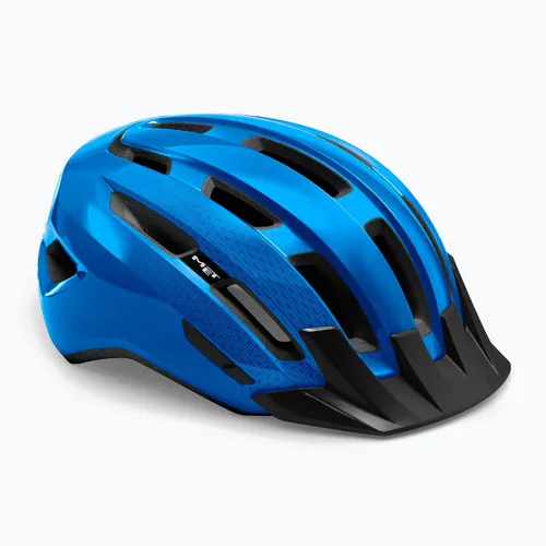 Kask rowerowy MET Downtown blue glossy
