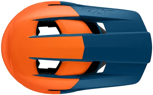 Kask rowerowy LAZER Cage KinetiCore Pomarańczowo-niebieski Full Face (rozmiar XL)