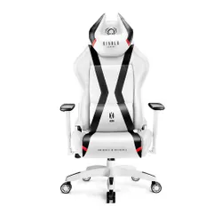 Fotel Diablo Chairs X-Horn 2.0 King Size Gamingowy do 180kg Skóra ECO Biało-czarny