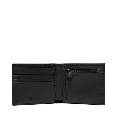 Большой мужской кошелек Calvin Klein Modern Bar Bifold 5cc с монетой K50K511378 Black Nano Mono 0GL