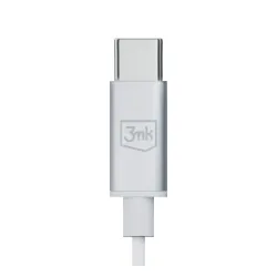 Słuchawki przewodowe 3mk Wired Earphones USB-C Biały