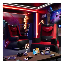 Fotel DIABLO CHAIRS X-Bager Czarno-Czerwony