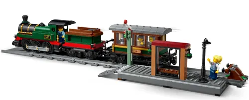 LEGO City 60511 Retro pociąg z lokomotywą parową, zestaw klocków 7+