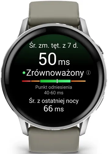 Zegarek sportowy GARMIN Venu 4 45mm Srebrno-szary