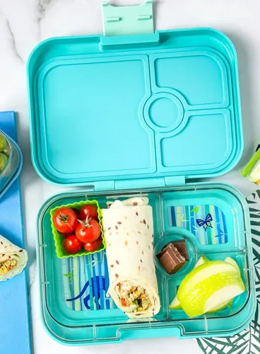 Yumbox Panino Çocuk Öğle Yemeği Kutusu 750 ml-Tropical aqua / panther tray