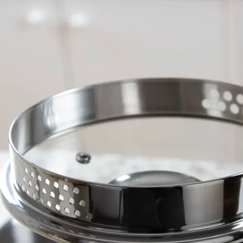 AMBITION Vikos 1,5 l - rondel ze stali nierdzewnej z dziobkiem i pokrywką