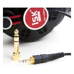 Słuchawki przewodowe iSK HP-580 Nauszne Studyjne Czarny