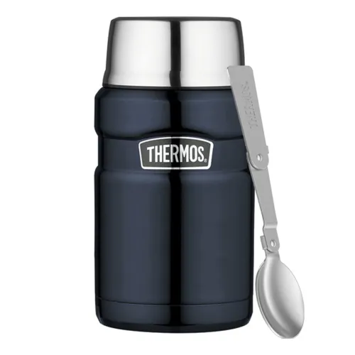 Termos na jedzenie z łyżką Thermos 0,7 l Stainless King - midnight blue