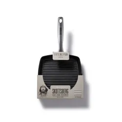 SKOTTSBERG Cast Iron 24 x 24 cm - patelnia grillowa / ogniskowa żeliwna nieprzywierająca