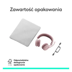 Słuchawki LOGITECH Zone Wireless 2 ES Bezprzewodowe, Nauszne, ANC Różowy