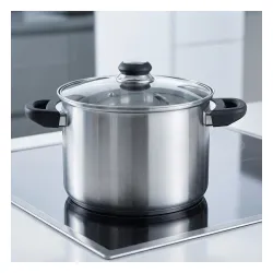 Garnek ze stali nierdzewnej z pokrywką EMILIO 5,6 l