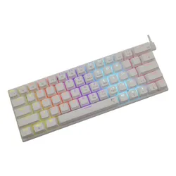 Klawiatura gamingowa White Shark Wakizashi GK-002221 Red Switch przewodowa mechaniczna podświetlana biała