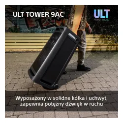 Power Audio Sony ULT Tower 9AC SRS-ULT900AC Bluetooth Mikrofon Karaoke Czarny