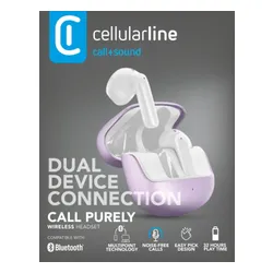 Słuchawki douszne CELLULARLINE Pure Fioletowy