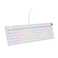 Klawiatura mechaniczna Genesis Thor 404 US RGB Outemu Peach Silent Biały
