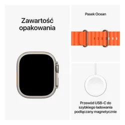 Smartwatch Apple Watch Ultra 2 GPS + сотовый титановый чехол 49 мм ремешок Ocean Orange