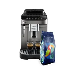 Automatyczny ekspres do kawy DELONGHI Magnifica Evo ECAM290.42.TB Tytanowy + Kawa ziarnista MORNING BIRD Medium 1 kg (Rzemieślnicza)