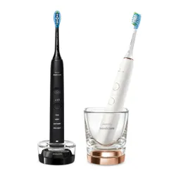 Zestaw Szczoteczek sonicznych PHILIPS HX9914/57 (biała/czarna) + szklanka z funkcją ładowania