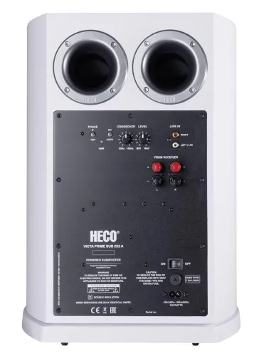 Subwoofer Heco Victa Elite Sub 252A Aktywny 100W Biały