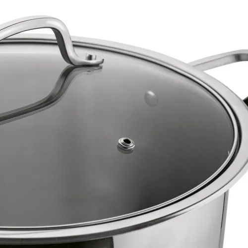 Garnek wysoki ze stali nierdzewnej z pokrywką Starke Pro Aveiro 12 l