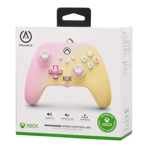 Pad PowerA Enhanced Pink Lemonade do Xbox Series X/S, Xbox One, PC Przewodowy