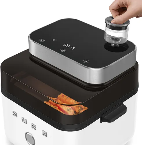 Air Fryer Frytkownica beztłuszczowa SMEG AFC01WHMEU 7l z okienkiem do obserwacji postępów gotowania