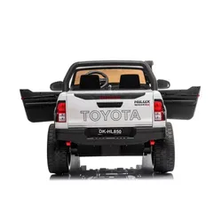 Auto Na Akumulator Dla 2 Dzieci Toyota Hilux 4X4 Pilot Eva Skóra LED Radio MP3