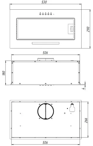 Okap Akpo WK-11 Micra Glass 60 Czarny