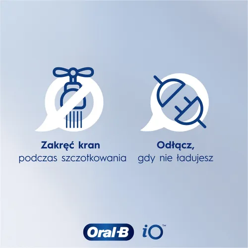Szczoteczka magnetyczna ORAL-B iO White Clean Czarny (końcówka wybielająca + pokrowiec)