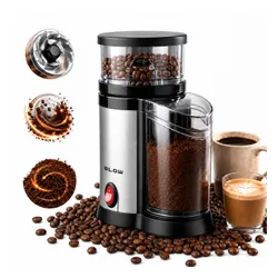 Młynek Do Kawy Elektryczny Żarnowy Grinder Mocny 150W 100 g Cicha Praca